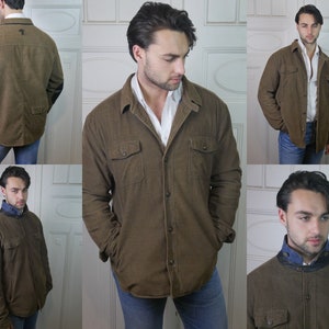 Brown Corduroy Jacket, 90s Vintage Mens Outwear