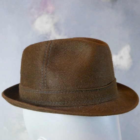 brown felt trilby
