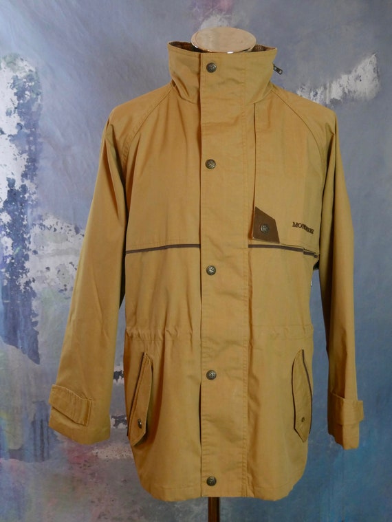 Camel Jacket, 1990s Vintage Tan Jacket with Brown… - image 4