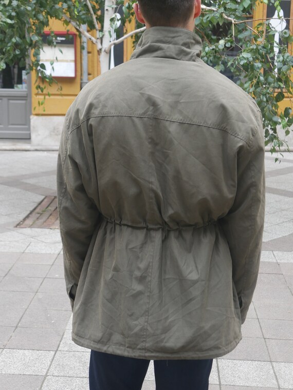 Olive Green Jacket, 1990s Italian Vintage Men's S… - image 7