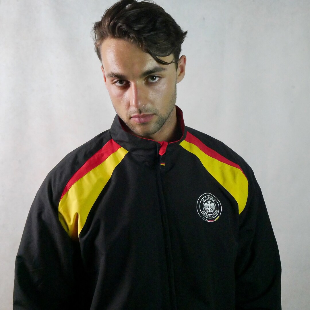 Y2K Vintage German Windbreaker Jacket Deutscher Fussball Etsy