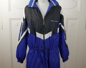 Royal Blue Ski Jacket, Y2K European Vintage Winter Sports