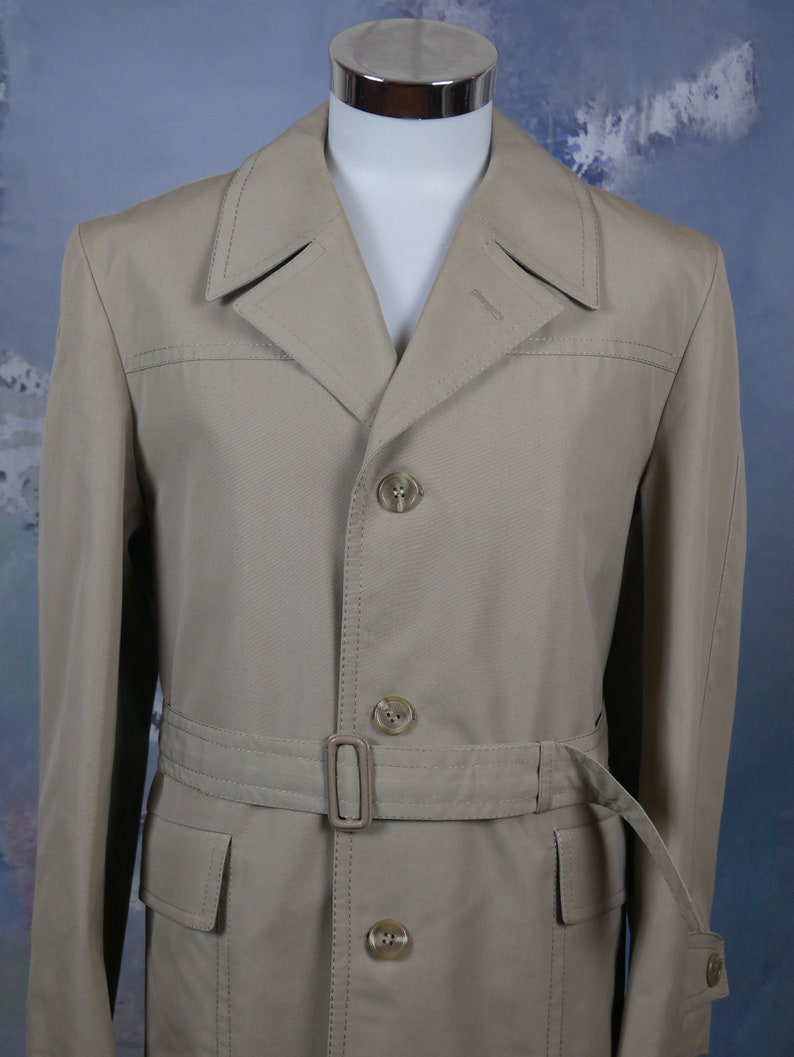 1970s Trench Coat European Vintage Beige Single-breasted - Etsy