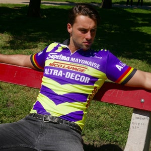 Maillot Cycliste Vintage Nakamura Racing Jersey – Années 90, Taille L, Homme