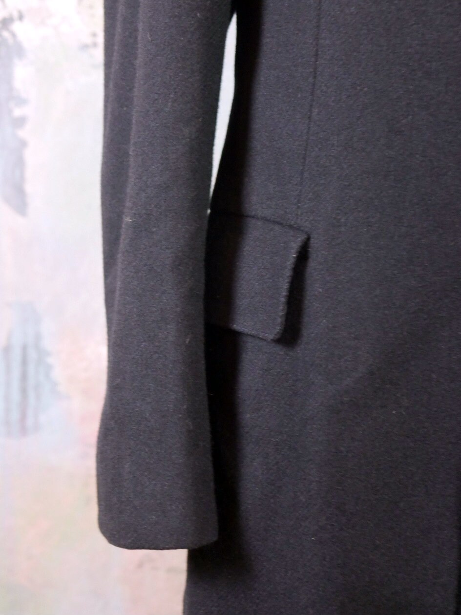 Navy Blue Overcoat European Vintage Wool Long Mad Men Style - Etsy