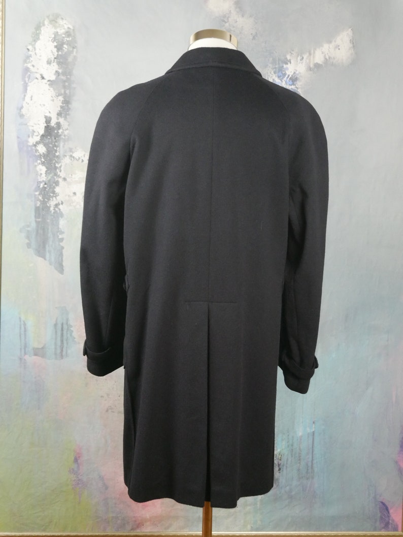 50 USUK Loden Wool Coat Size XXXL Dark Navy Blue Austrian Vintage Men/'s Winter Retro Overcoat