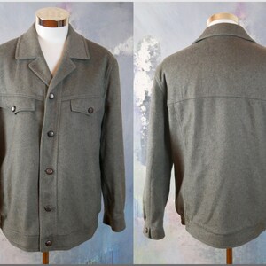 Vintage Military Jacket, European Rugged Menswear: Size 44 to 46 US / UK