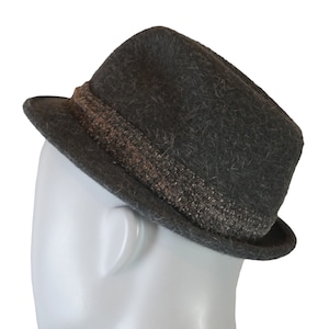 Vintage Fedora, 1970s Swedish Gray Mohair Felt Trilby Hat