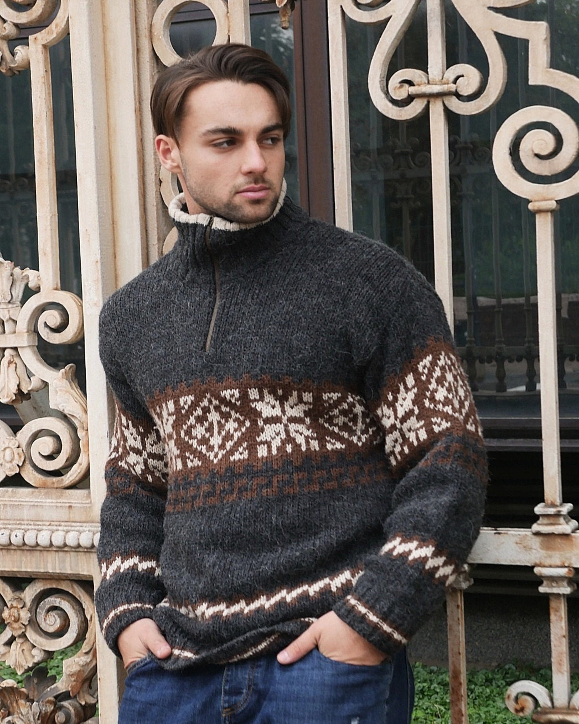 1990s Vintage Gray Wool Sweater Soft 