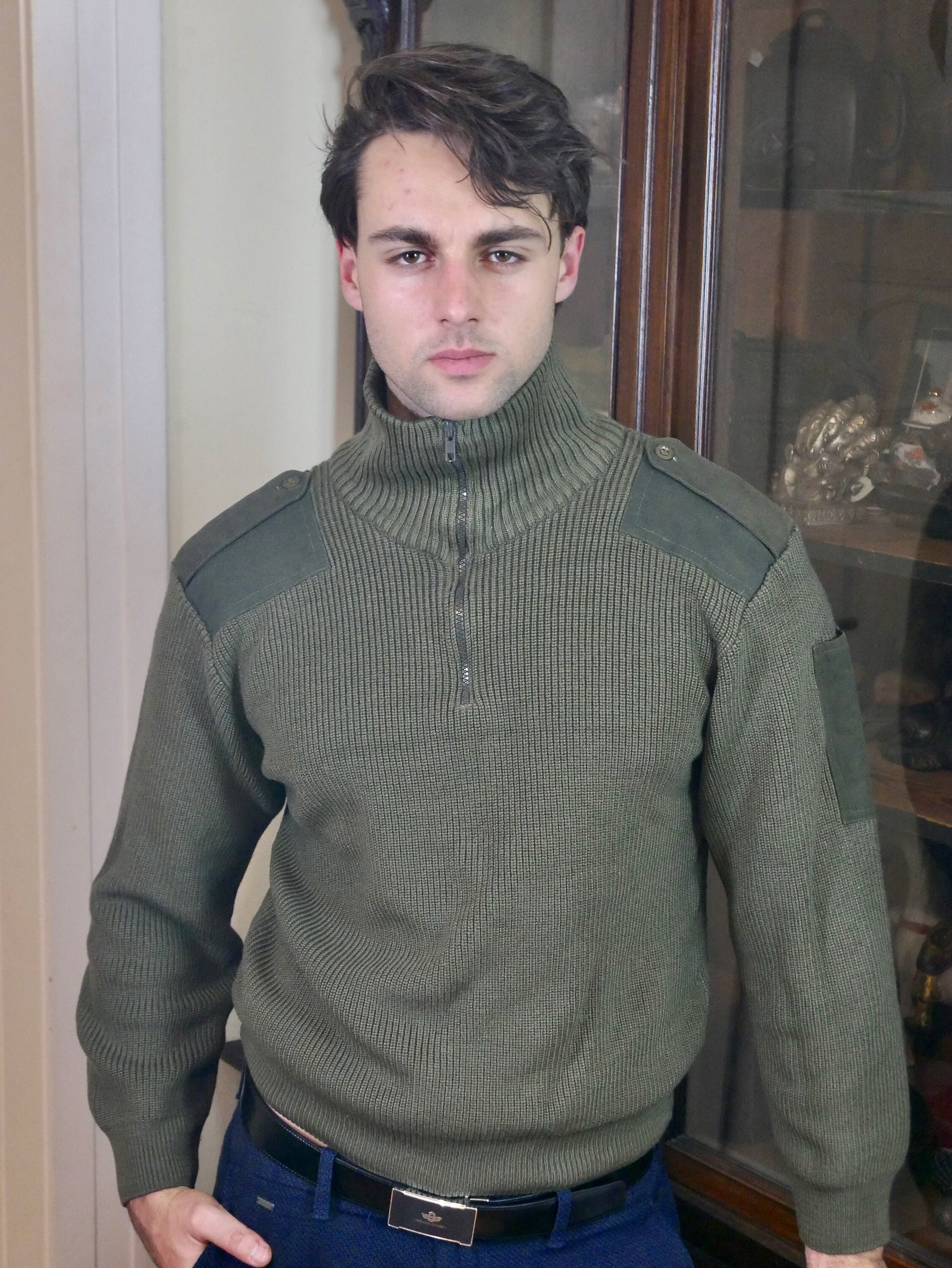 Ribbed Army Sweater -  Canada
