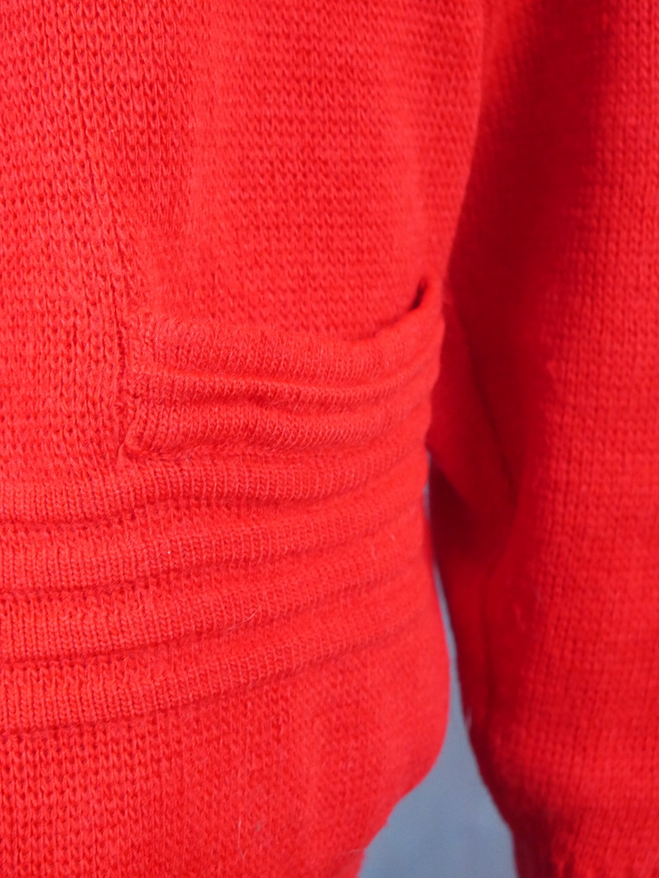 Red Cardigan Sweater Italian Vintage Retro Knit Menswear: | Etsy