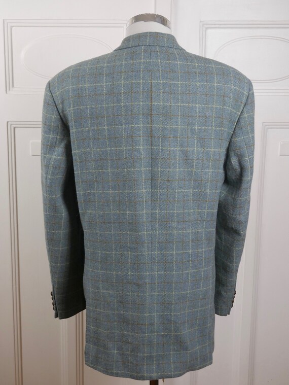 Veste Blazer Pierre Cardin – Noir Et Blanc à Carreaux Fenêtre – Taille 40R – Laine – Occasion Très Bon État – Pour Homme