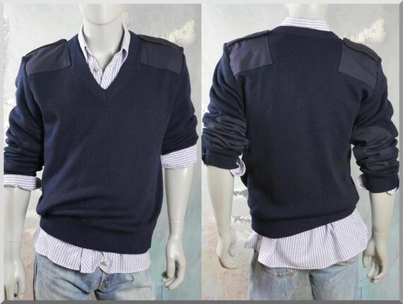 navy commando sweater