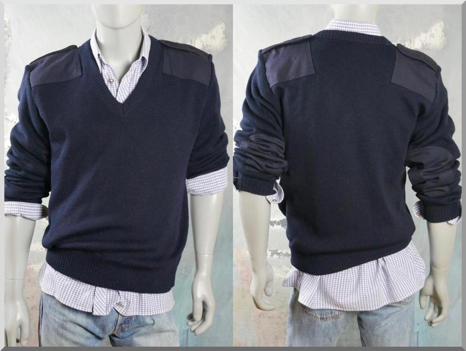 Navy blue police sweater deals