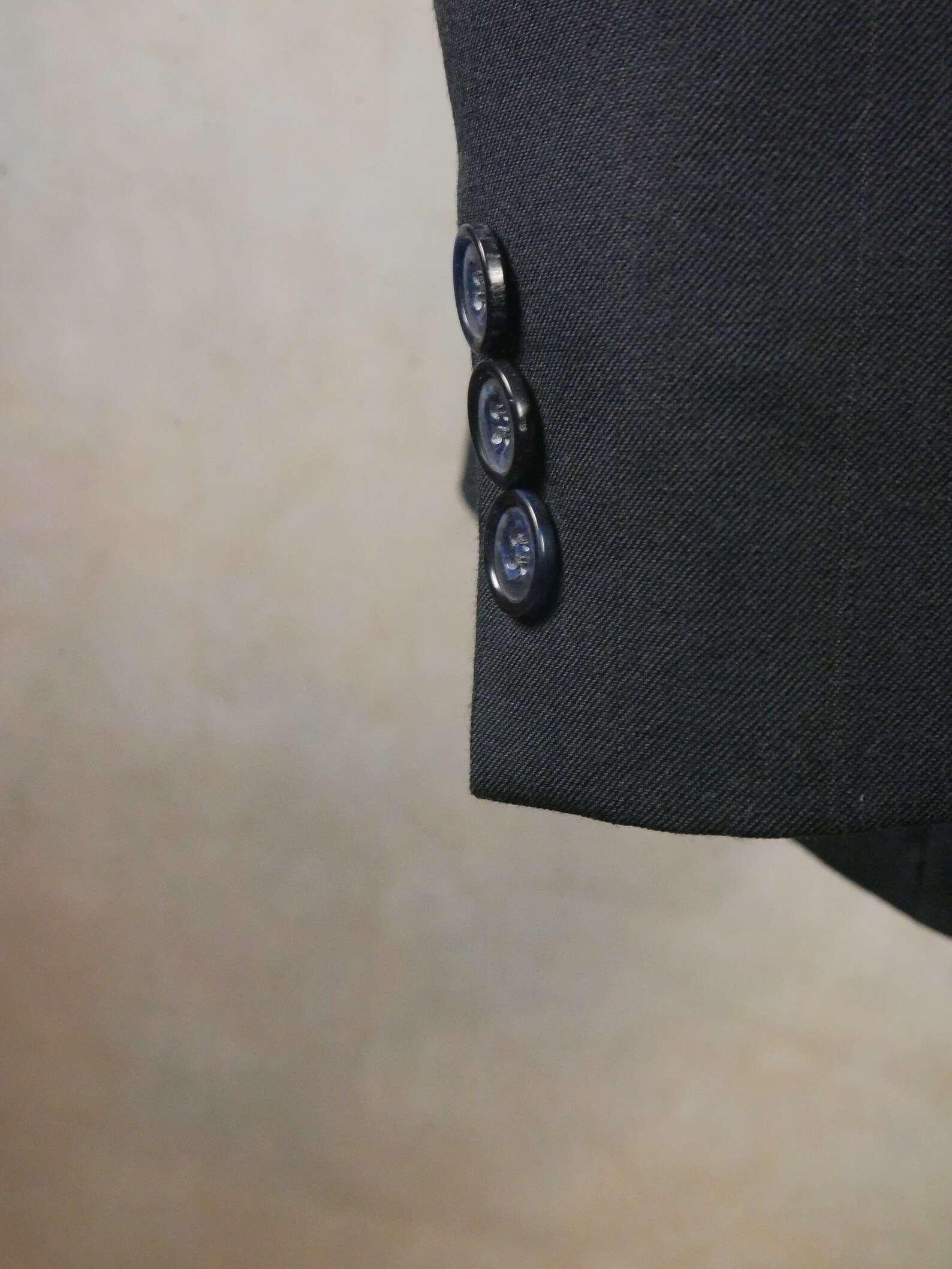 Navy Blue Doublet Blazer Wool Silver Braid White Piping main image 1