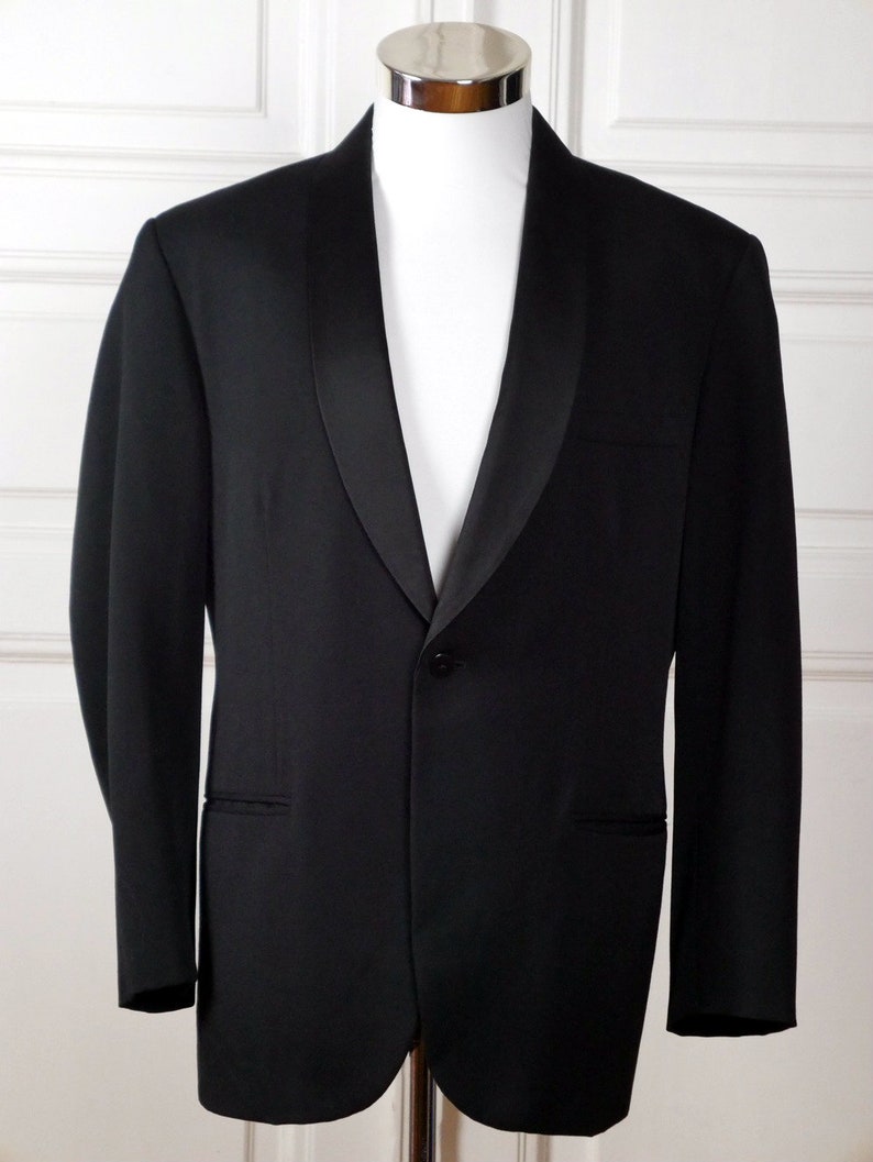 1960s Tuxedo Jacket European Vintage High-quality Lightweight | Etsy