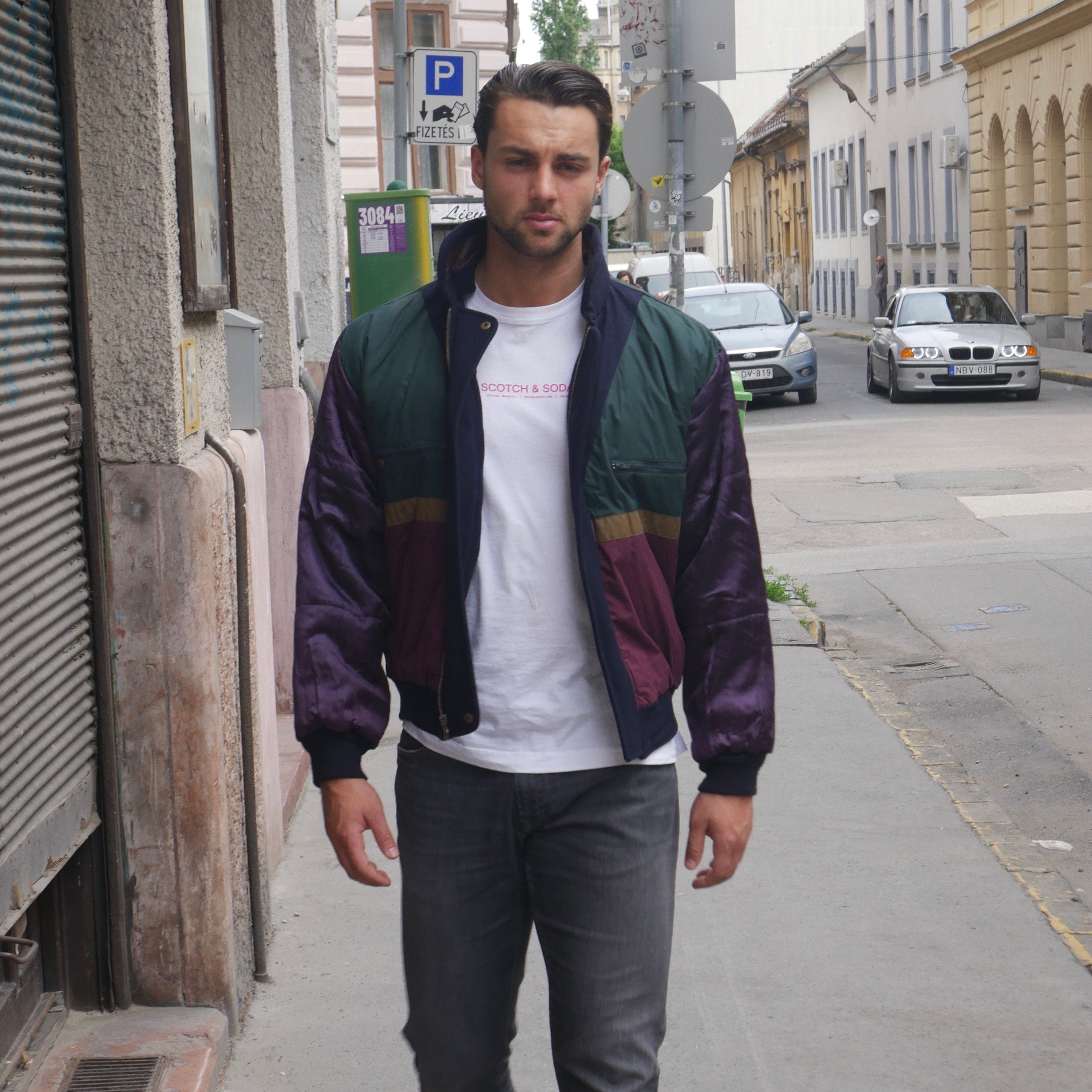 Vintage Monsieur Nicole Matsuda Japan Jacket Gray Wool Men's