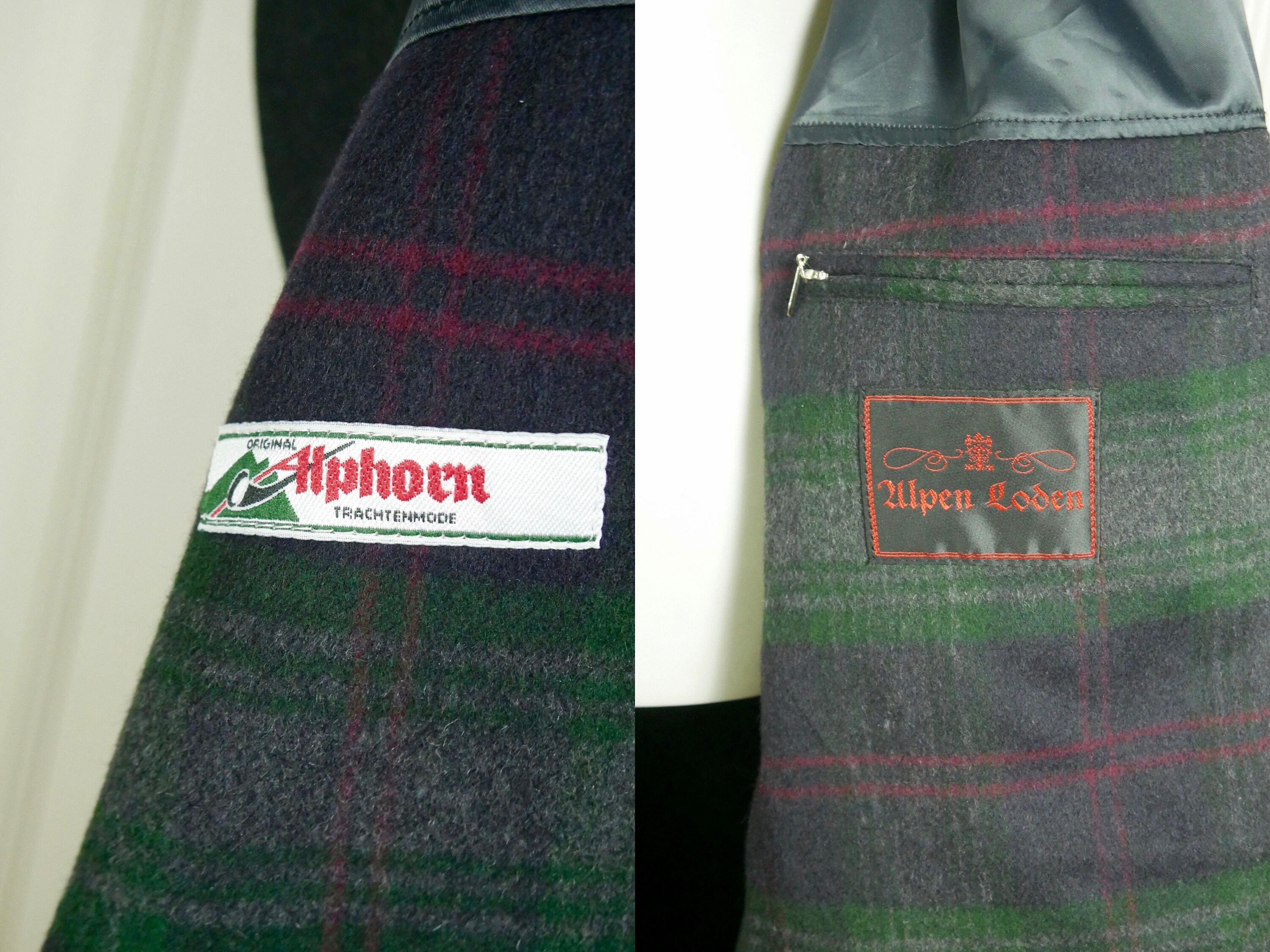 Loden Wool & Cashmere Coat, 1990s German Vintage Tyrol Dark