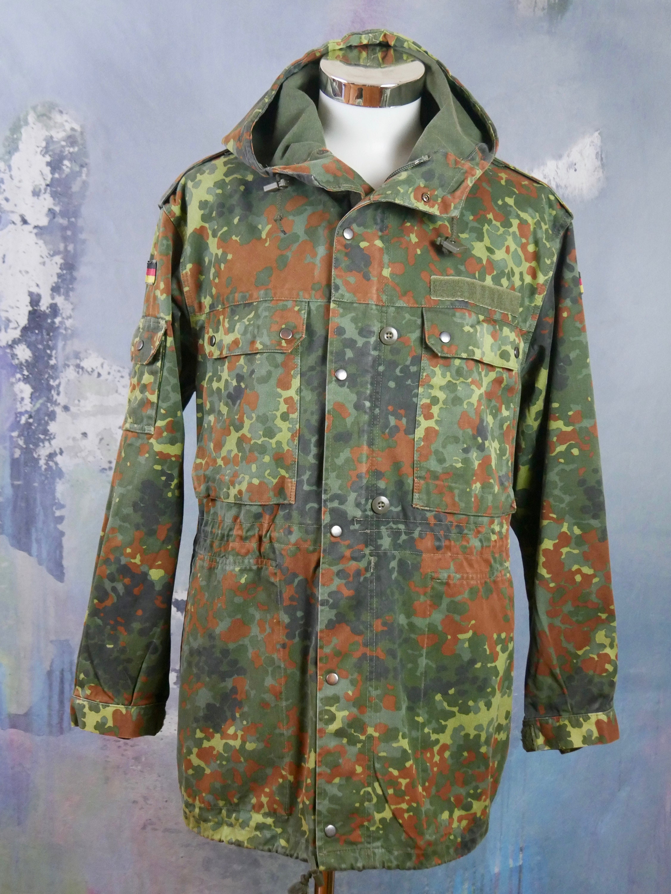 German Military Jacket Army Woodland Forest Camo Jacket w | Etsy