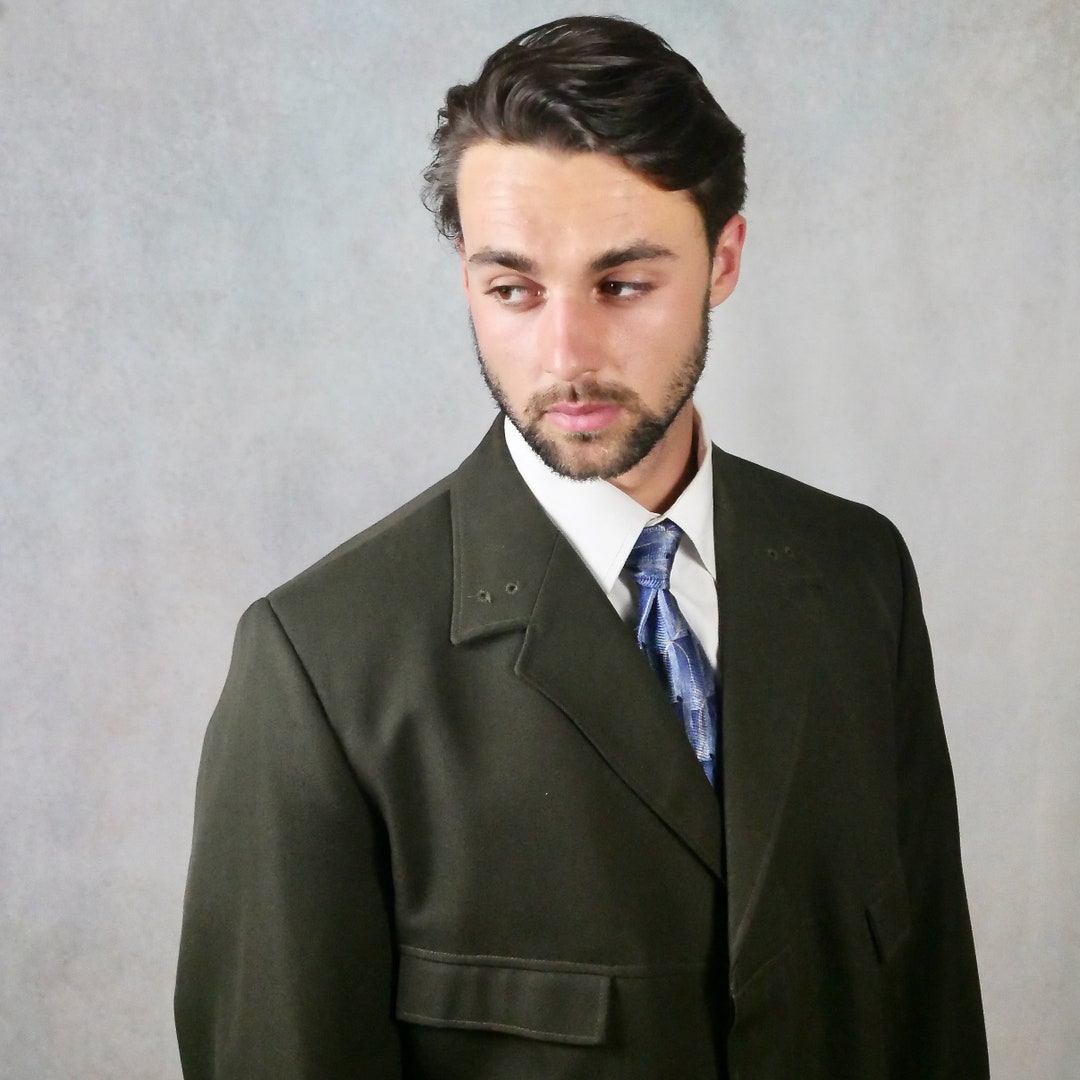 80s British Vintage Military Jacket, Olive Army Green, Size 46 US/UK Etsy