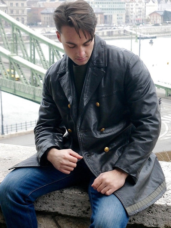 us police leather jacket