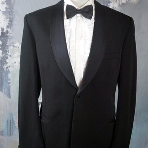 Norwegian Vintage Tuxedo Jacket Black Single-breasted Wool - Etsy