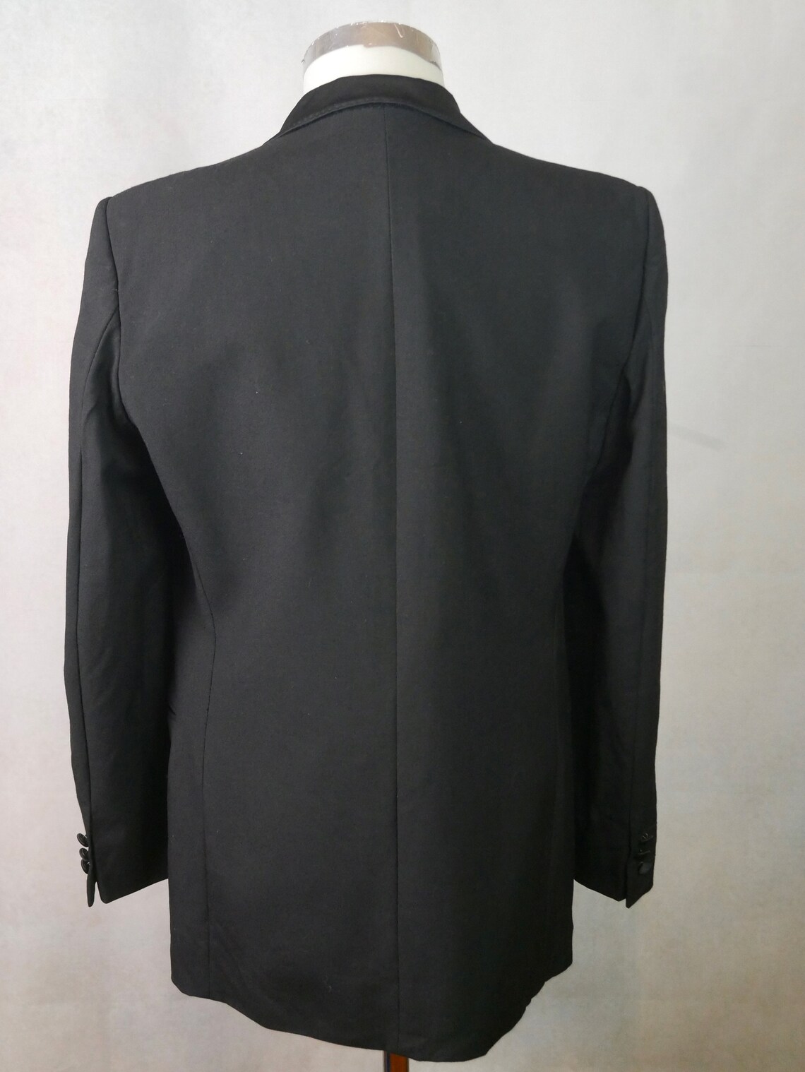 Black Tuxedo Jacket European Vintage Retro Shawl Collar - Etsy