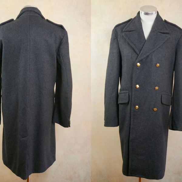 Vintage Military Overcoat Etsy