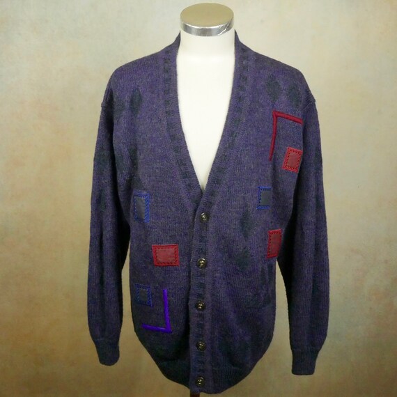 Men's Vintage Cardigan, 80s Purple Alpaca Wool Mohair Blend Knit Sweater, Size 44 to 46 US/UK - Etsy Men's Vintage Cardigan, 80s Purple Alpaca Wool Mohair Blend Knit Sweater, Size 44 to 46 US/UK - Etsy