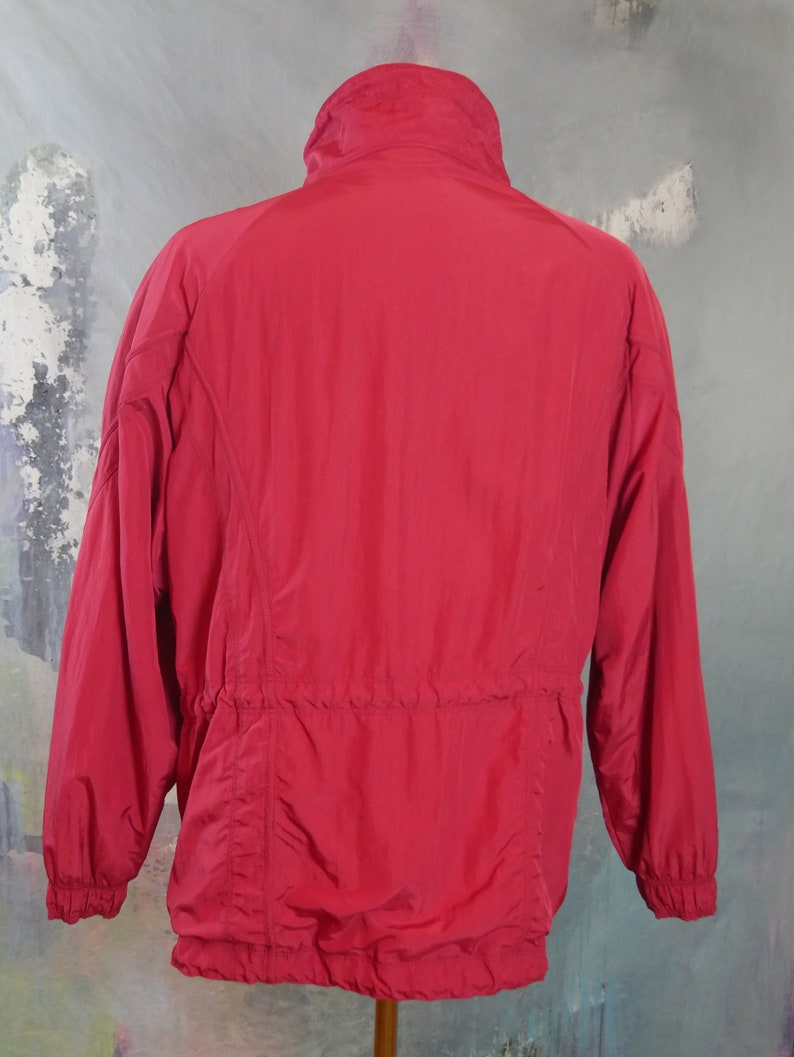 Red Nylon Jacket 1990s European Vintage Zippered Rukka Sport - Etsy