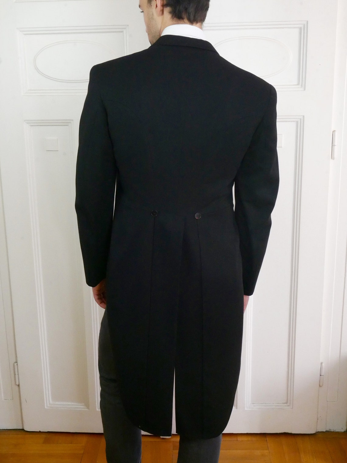 Black Tailcoat European Wool Evening Tuxedo W Tails - Etsy