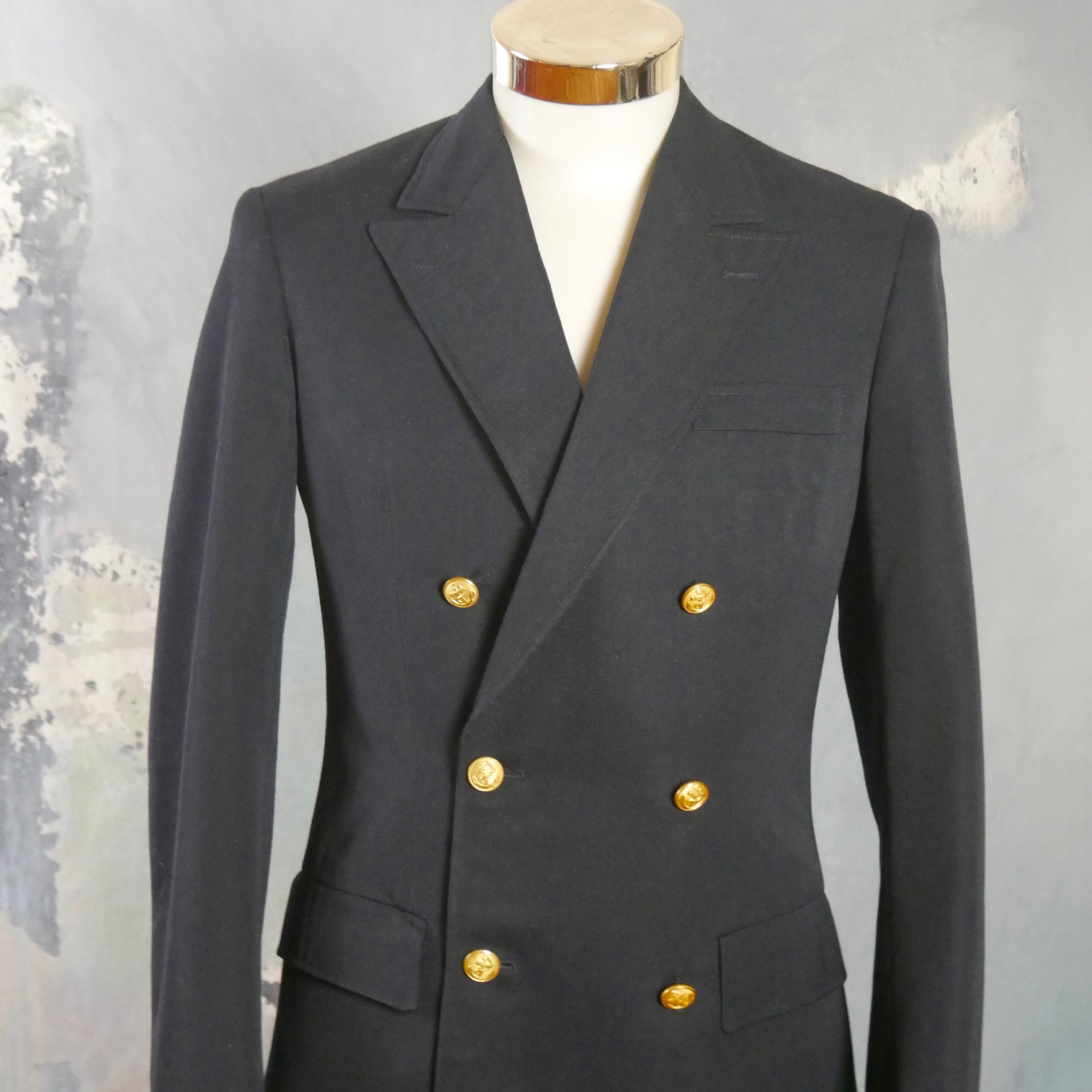 1960s German Navy Jacket Vintage Military Naval Officer's | Etsy