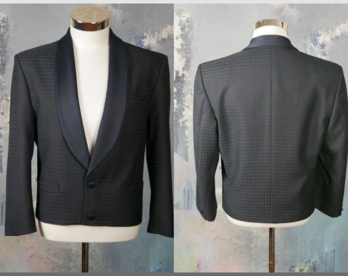 Cropped Tuxedo Jacket Black & Navy Blue Short Tux Blazer W - Etsy