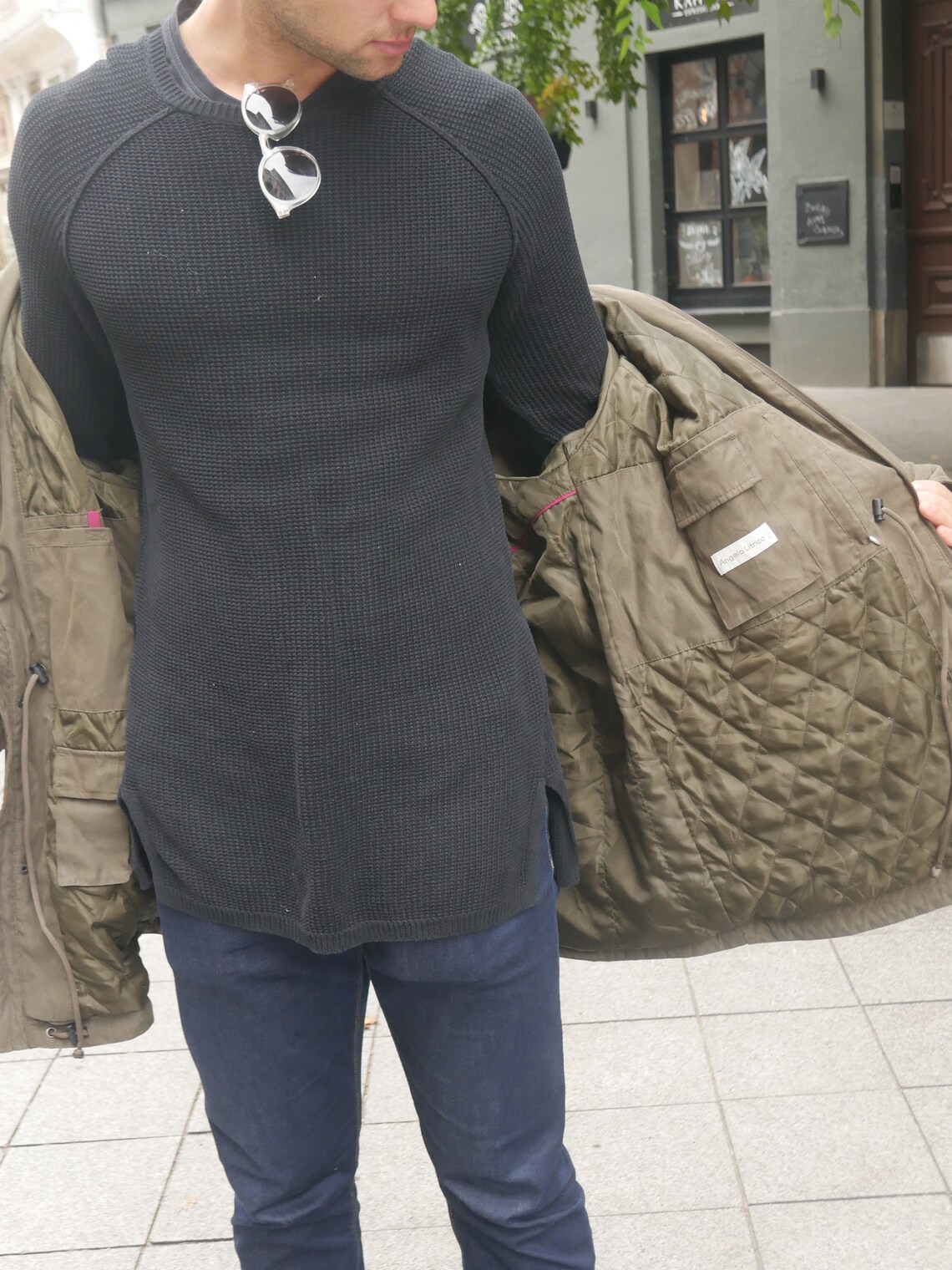 Olive Green Jacket 1990s Italian Vintage Men's Super Soft | Etsy