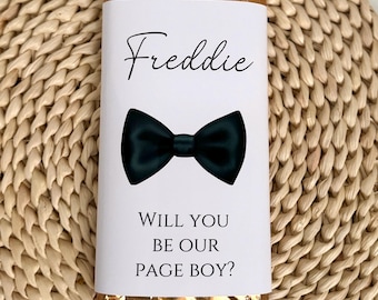 Personalised Page Boy, Best Man, Usher Proposal Galaxy Chocolate Wrapper | Will You Be Our Page Boy / Best Man Gift | Wedding Gift