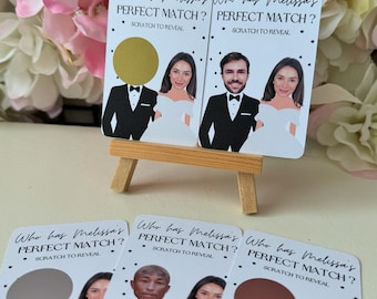 Personalised Wedding Scratch Off Game: Who Has The Groom?