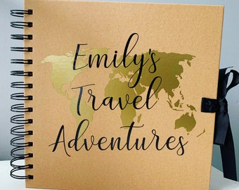 Personalised Travel Scrapbook Sticker: DIY World Map Vinyl