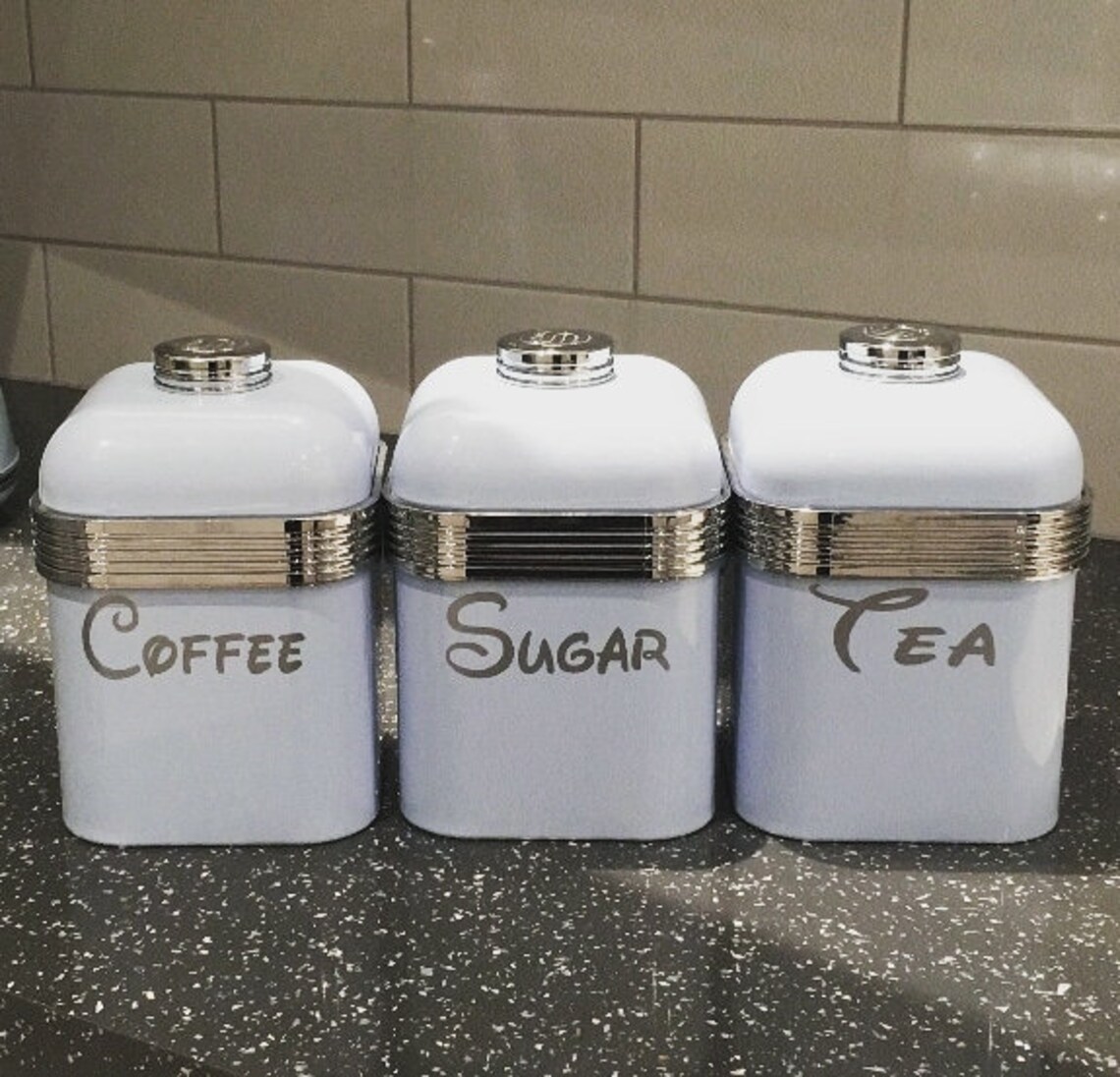 Kitchen Storage Jar Labels Tea Coffee Sugar Vinyl Stickers Etsy UK