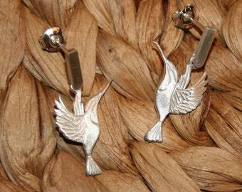Ohrhänger Kolibri aus Silber