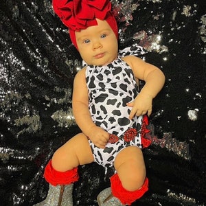 Kuh Strampler, Baby Mädchen Kuh Outfit, Kühe, Baby Kuh Strampler, Strampler, Baby Strampler, Mädchen Strampler, Kuh, Mädchen, Baby Boutique Outfit