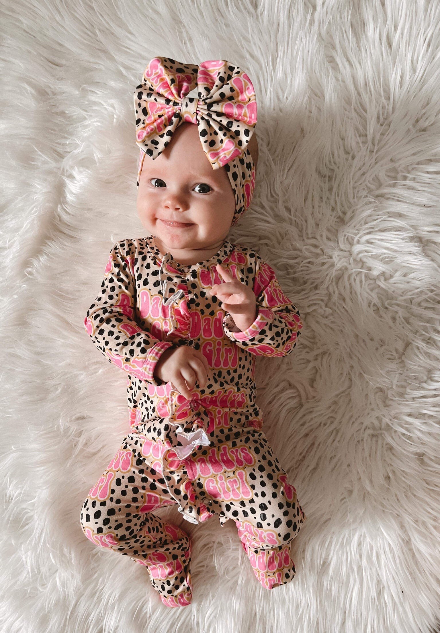 Baby Girl Sleepers Etsy UK