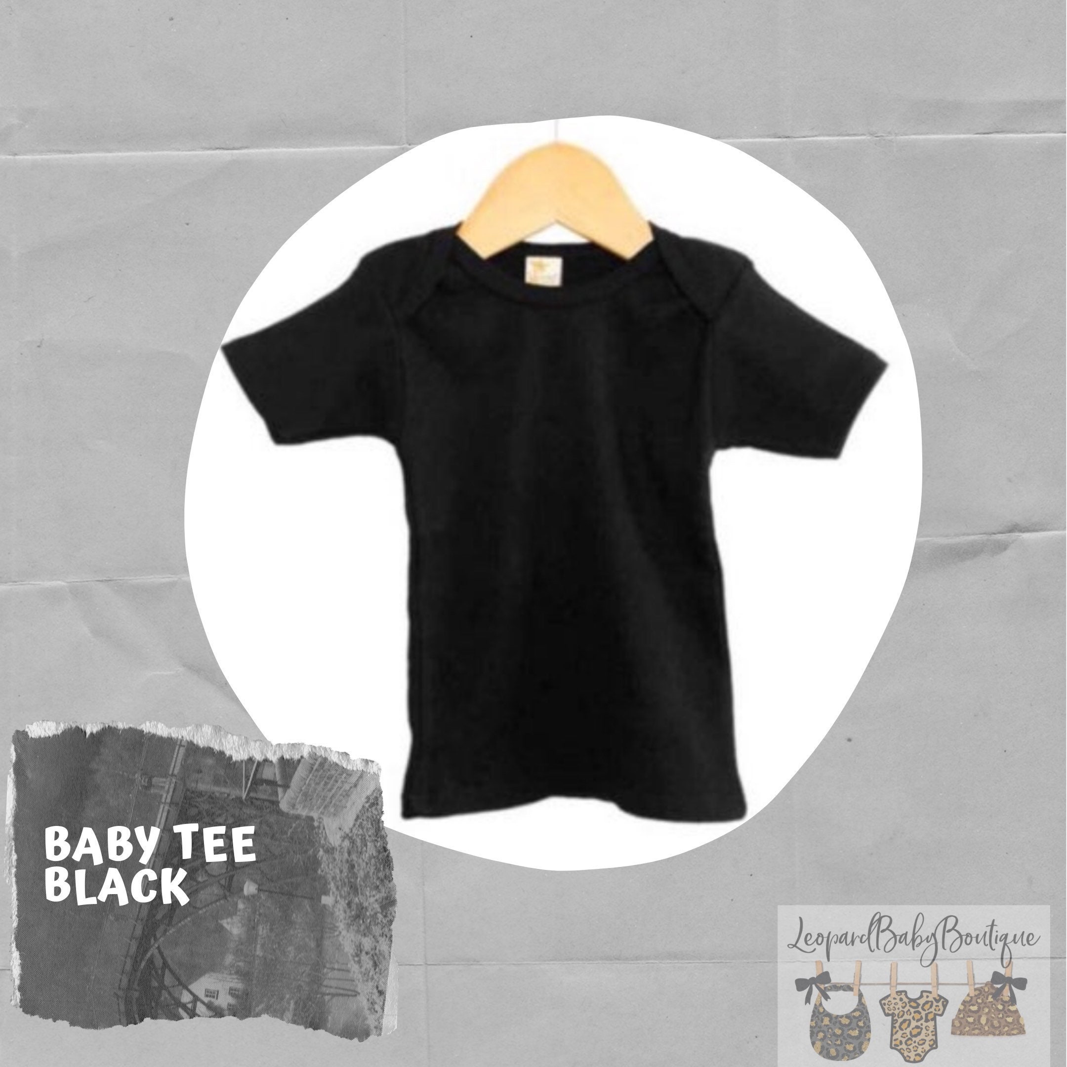 blank black tee