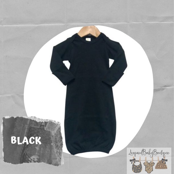 Baby gown, black baby gown, blank baby gown, htv blanks, baby blanks, baby  shower gift, infant gown, newborn gown, baby, baby shower
