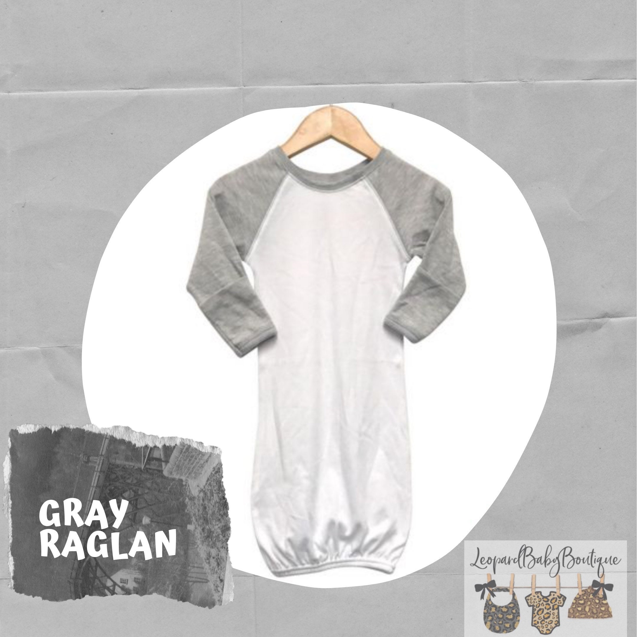 raglan baby gown blanks