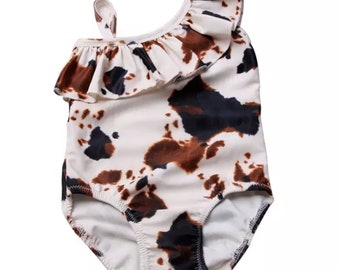 Baby Cow Print Bathing Suit