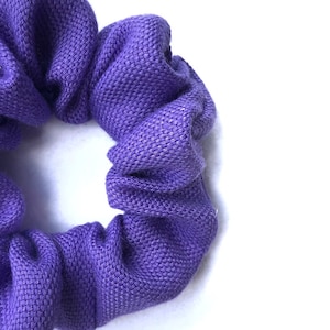 PURPLE SCRUNCHIE & SCARF | scrunchies hair scarves hair tie ponytail holder hair scarves Purple Linen scrunchie and hair scarf