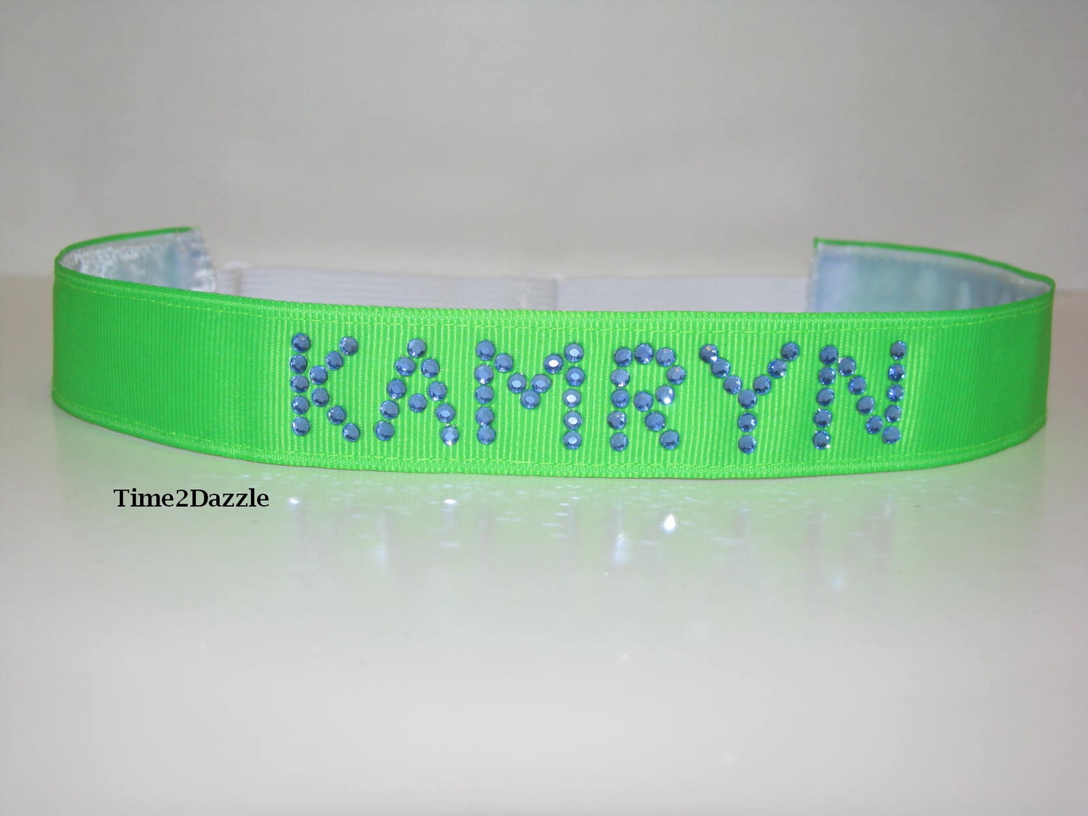 CUSTOM NAME RHINESTONE Headbands Adjustable Headband Non Slip Etsy