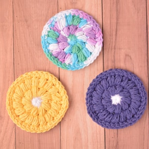 Crochet Face Scrubbies Pattern - Crochet Reusable Face Pads Pattern - Eco-Friendly Face Scrubbie Pattern - PDF Download