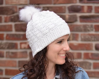 Unisex Textured Crochet Hat Pattern - Instant PDF Download