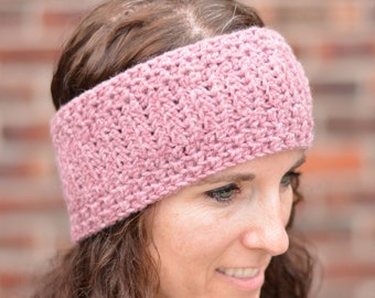 Fast and Easy Women's Crochet Ear Warmer Pattern for Beginners - Instant PDF Download